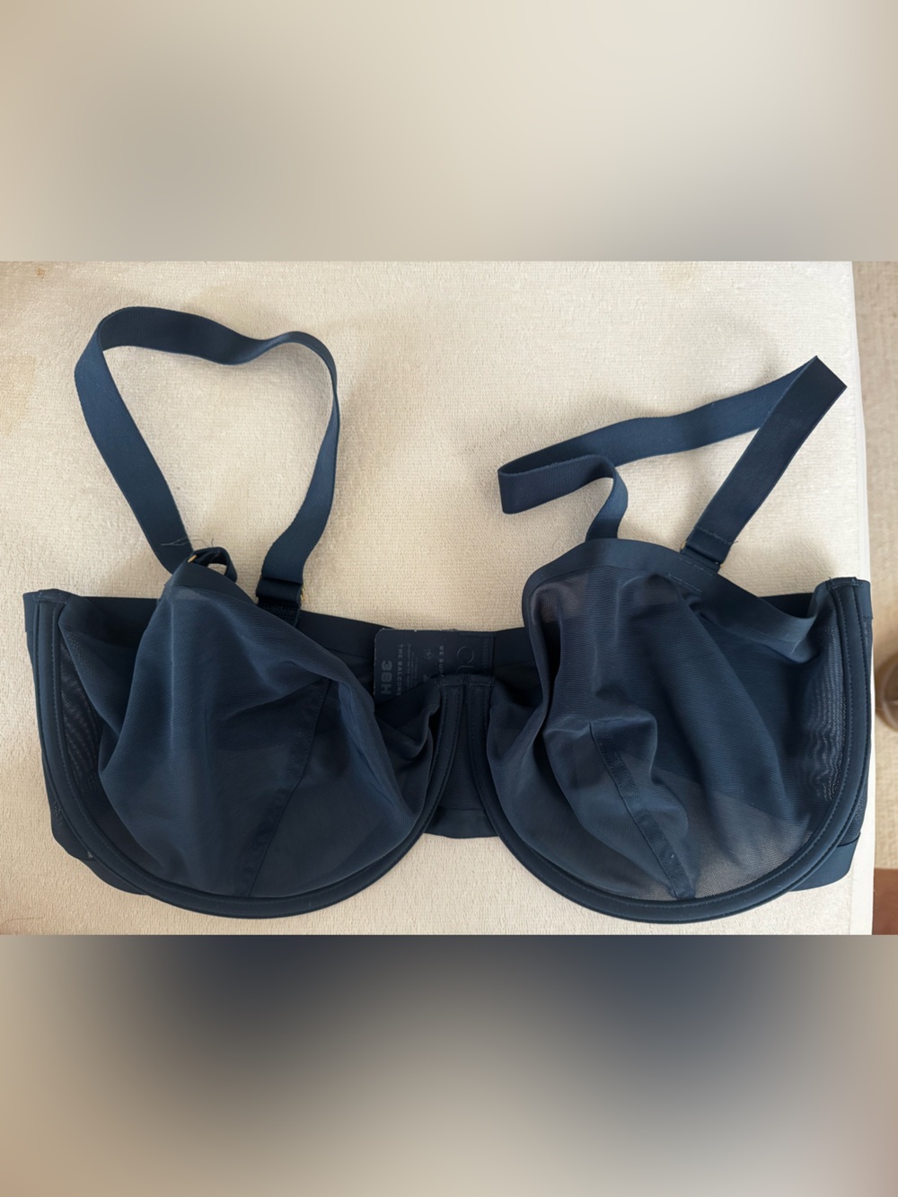 CUUP Navy Balconette Underwire Bra